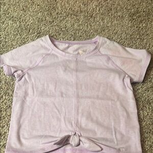 Lilly Pulitzer Purple Short Sleeve Tee with Knotted Hem